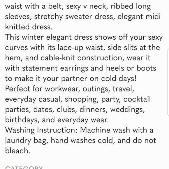 Fall Burgundy MEROKEETY Women's Cable Knit Midi Sweater Dress medium NWOT - Picture 4 of 10